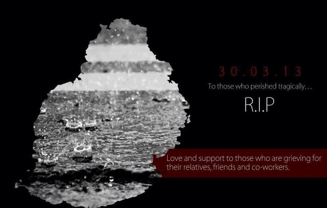 Hommage aux victimes des inondations du 30 mars 2013